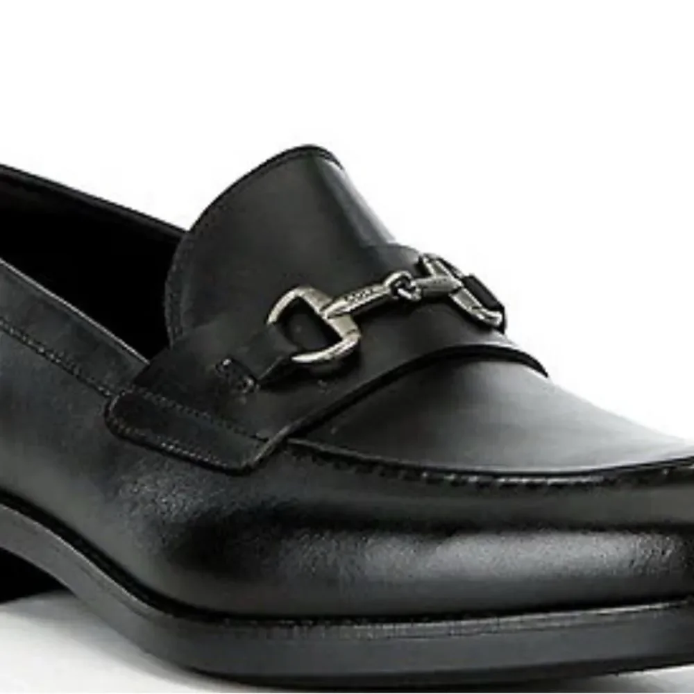 Cole Haan Black Leather Slip-On Loafers